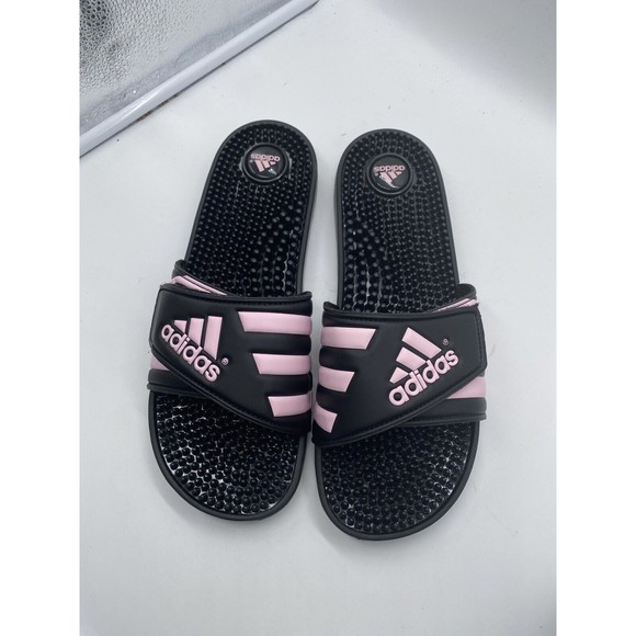 adidas | Shoes | Adidas Adissage Slides Sandals Black Pink Womens Size W |  Poshmark